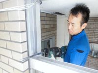 リフォのドアリフォーム　西成区　エントランスドア取替え（カバー工法）工事